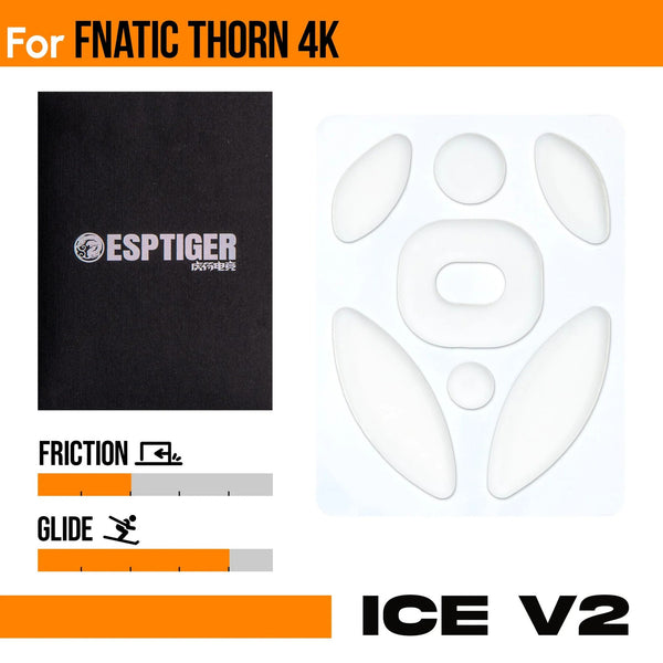 Esptiger ice v2 mouse skates for fnatic