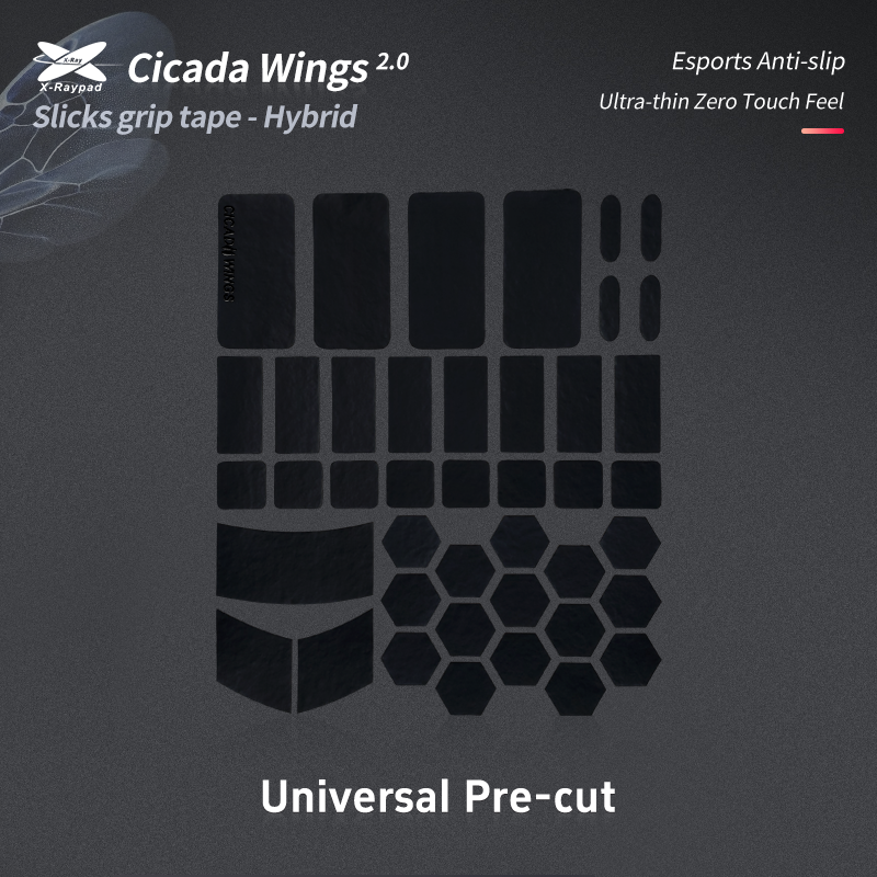 X-Raypad Cicada Wings V2 Mouse Grip Tape - Universal Pre-cut