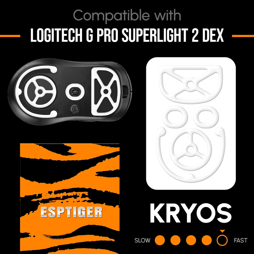 ESPTiger Kryos Mouse Skates - For Logitech