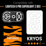 Load image into Gallery viewer, ESPTiger Kryos Mouse Skates - For Logitech
