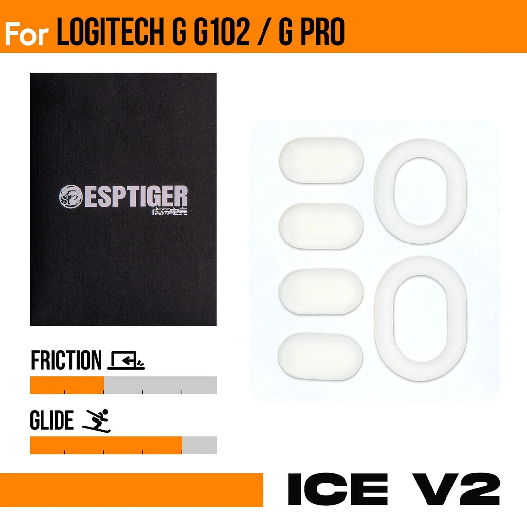 ESPTiger ICE V2 Mouse Skates - For Logitech