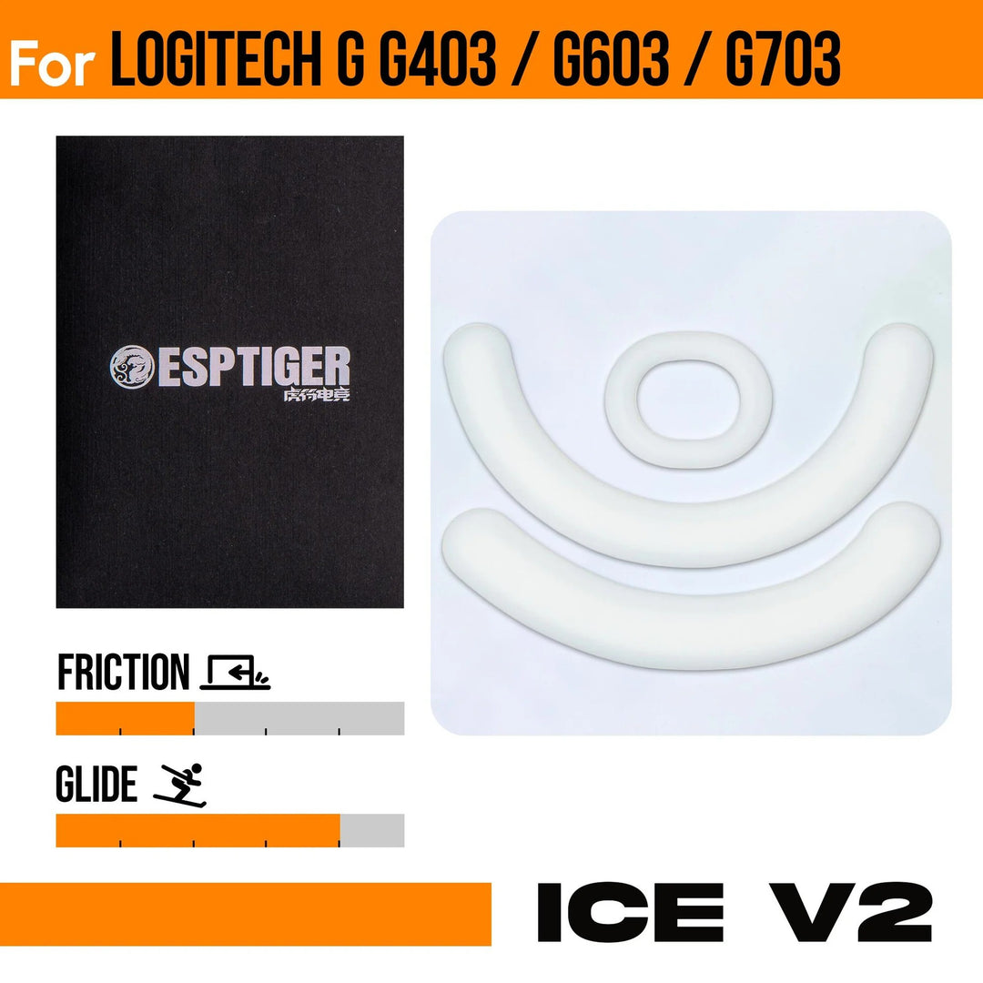 ESPTiger ICE V2 Mouse Skates - For Logitech