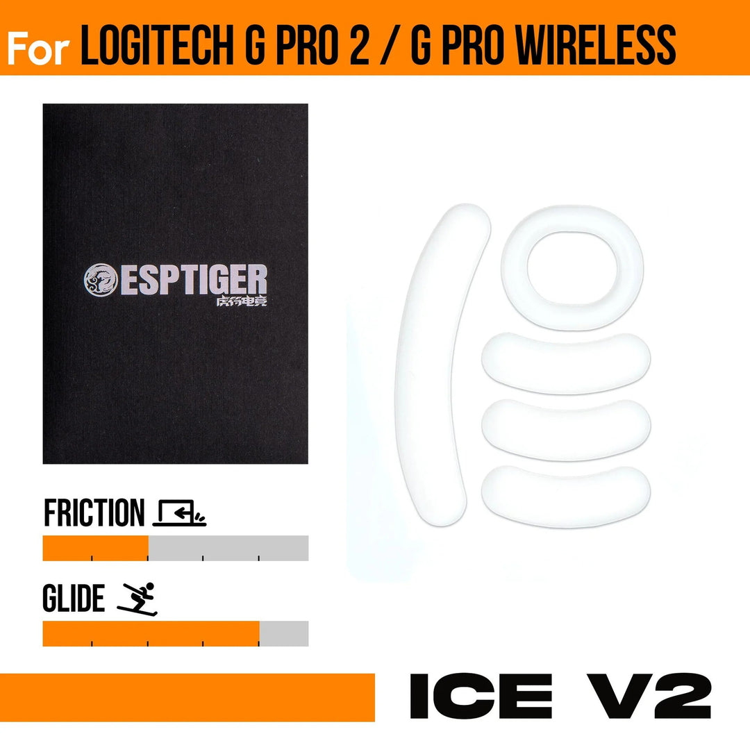 ESPTiger ICE V2 Mouse Skates - For Logitech