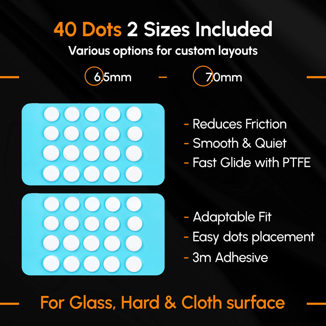 ESPTiger ICE V2 Mouse Skates - Universal DIY Dots