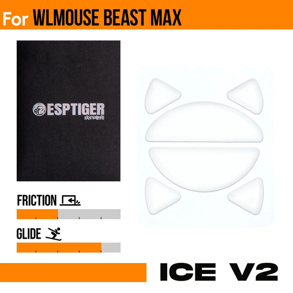 Esptiger ice v2 mouse skates   for wlmouse