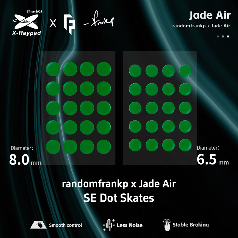 randomfrankp x X-Raypad Jade Air SE DIY Mouse Skates Universal Dots
