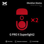 Load image into Gallery viewer, X-Raypad Obsidian Mouse Skates - For Logitech GPX2 / X2 SUPERSTRIKE
