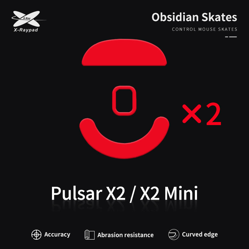 X-Raypad Obsidian Mouse Skates - For Pulsar X2 & X2 Mini