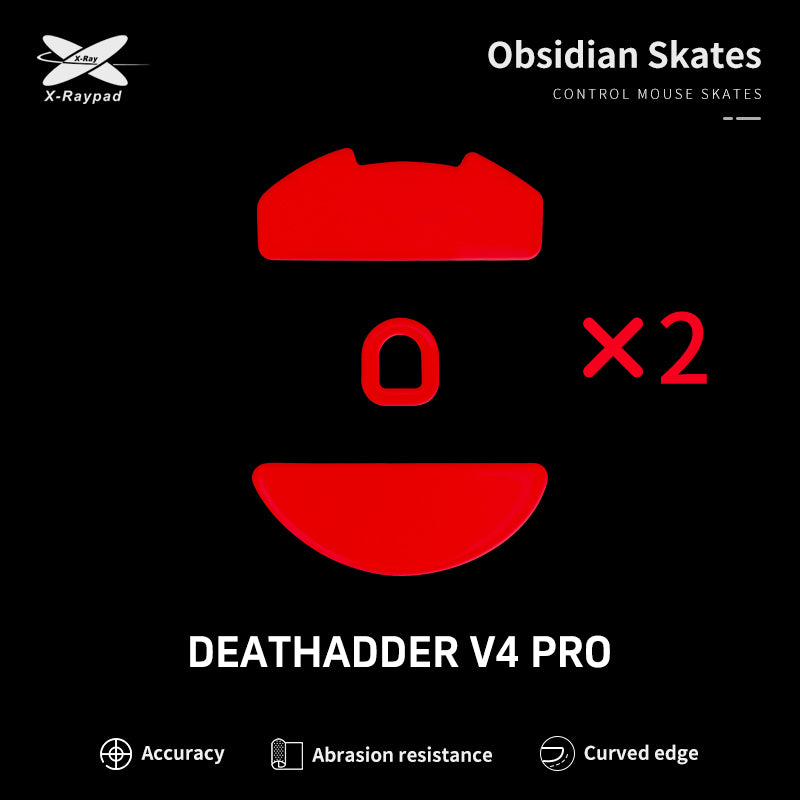 X-Raypad Obsidian Mouse Skates - For Razer DeathAdder V4 Pro