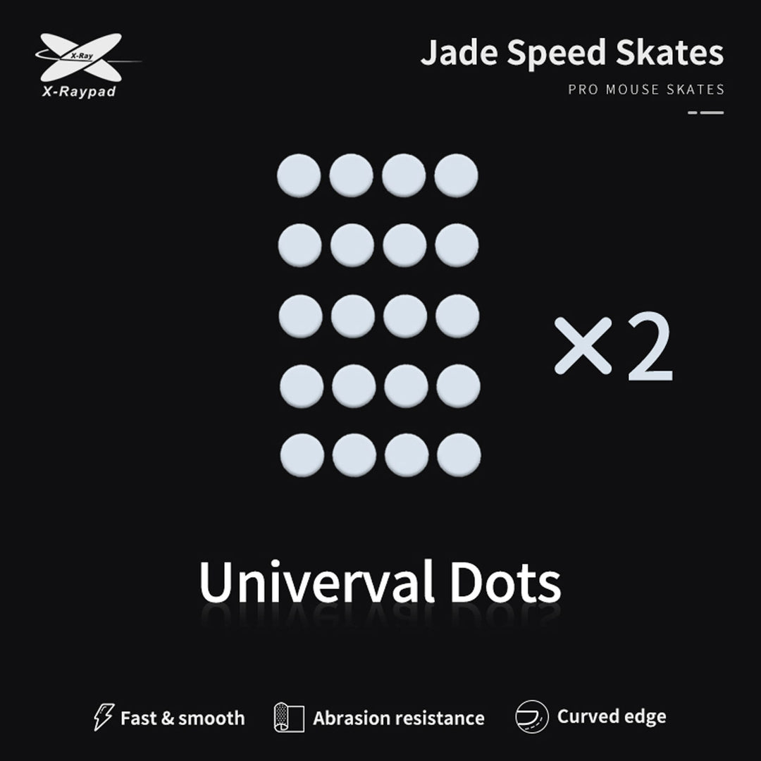 X-Raypad Jade Mouse Skates - Universal Dots