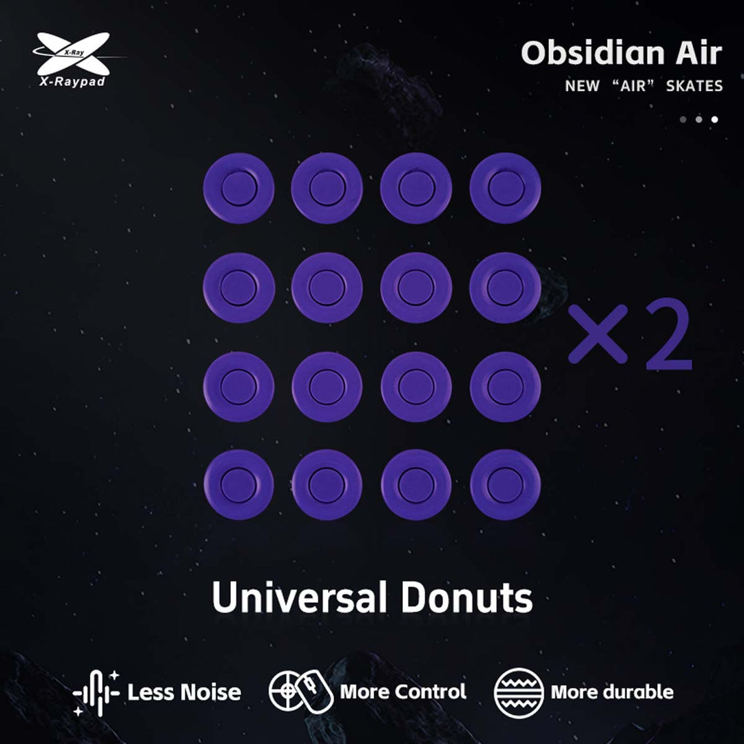 X-Raypad Obsidian Air Mouse Skates - Universal Donuts