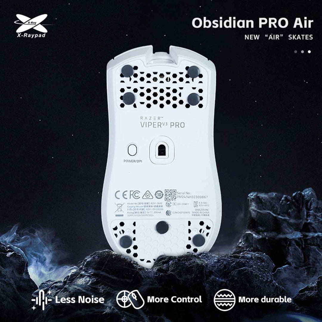 X-Raypad Obsidian PRO Air Mouse Skates - Universal Dots