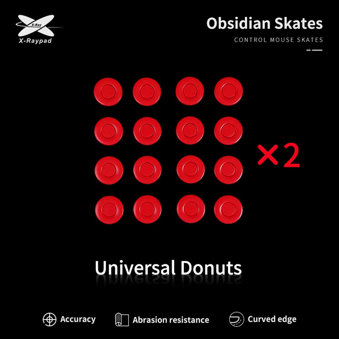 X-Raypad Obsidian Mouse Skates - Universal Donuts